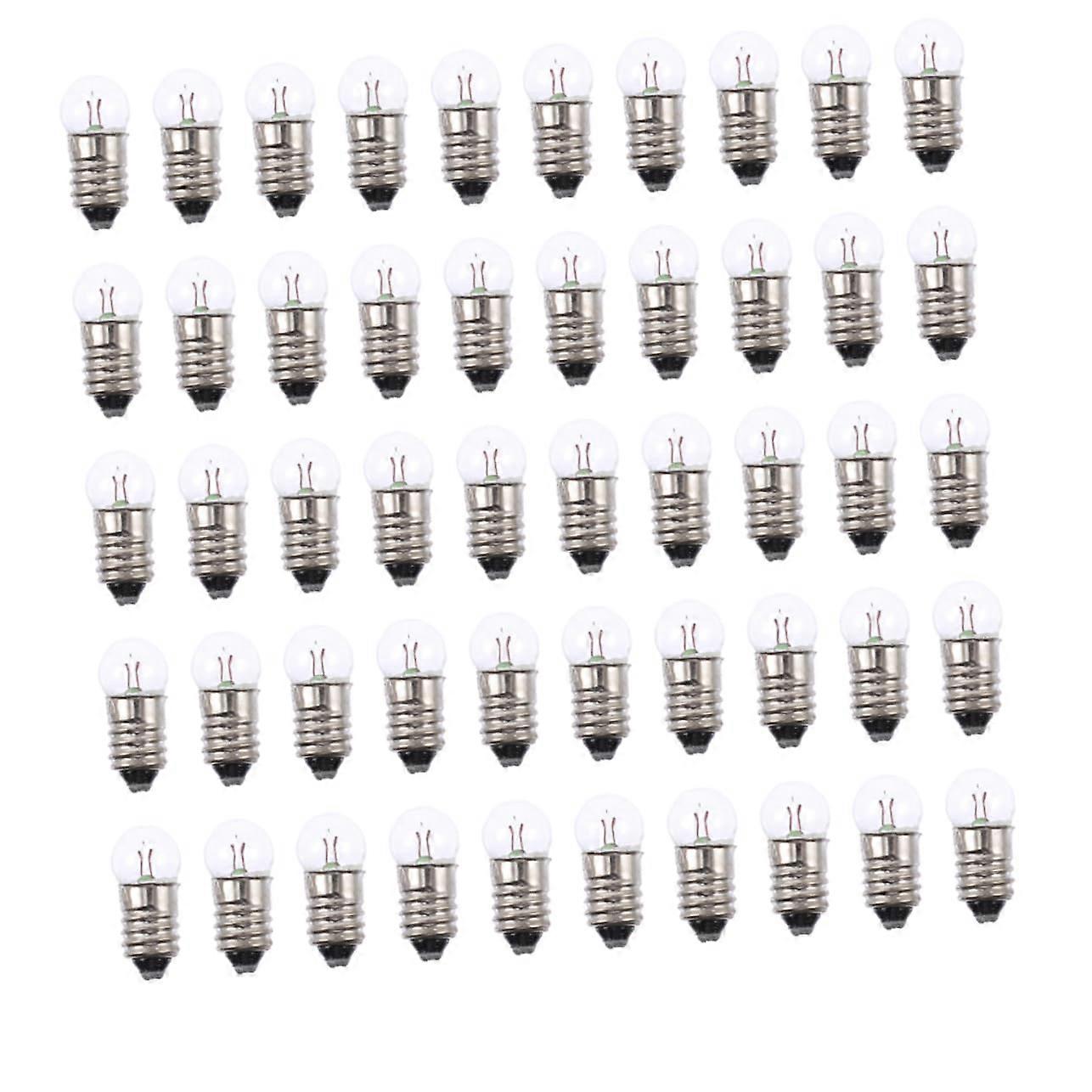 Mini LED Light Bulbs Small Screw Base Energy Saving for Experiments Classroom DIY Projects 50pcs