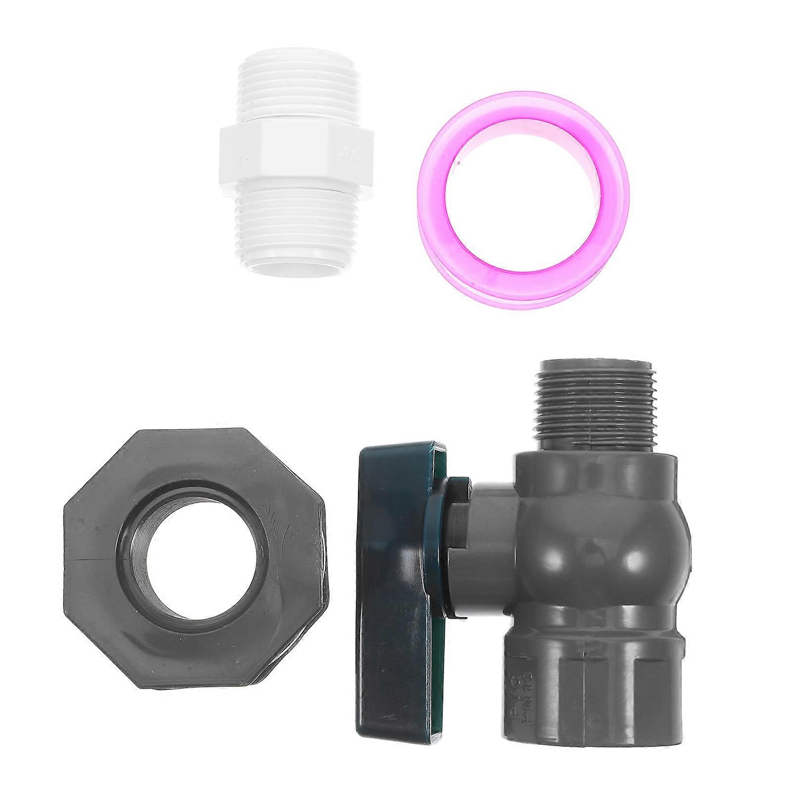 Rainwater Diverter PVC Rain Barrel Spigot with Valve for Efficient Collection