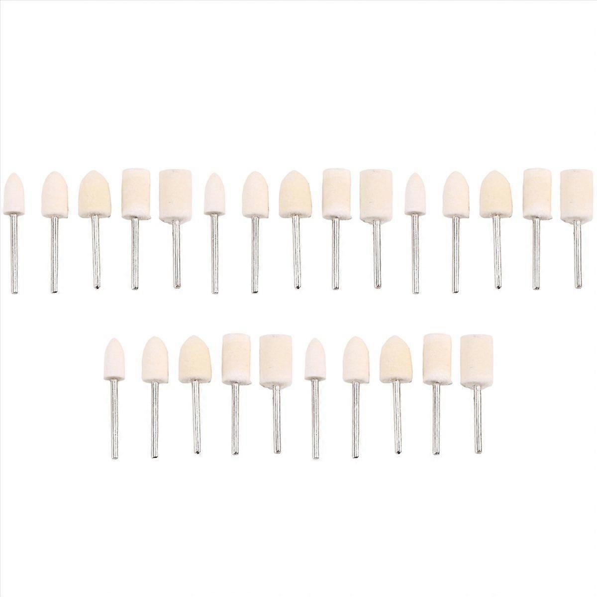 25pcs Felt Polishing Buffing Pad Head Set Rotary Tools for 