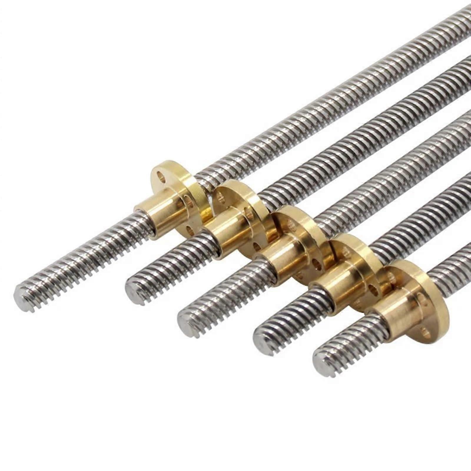 T8 Lead Screw 500mm with Copper Nut for 3D Printer CNC Precise Linear Motion