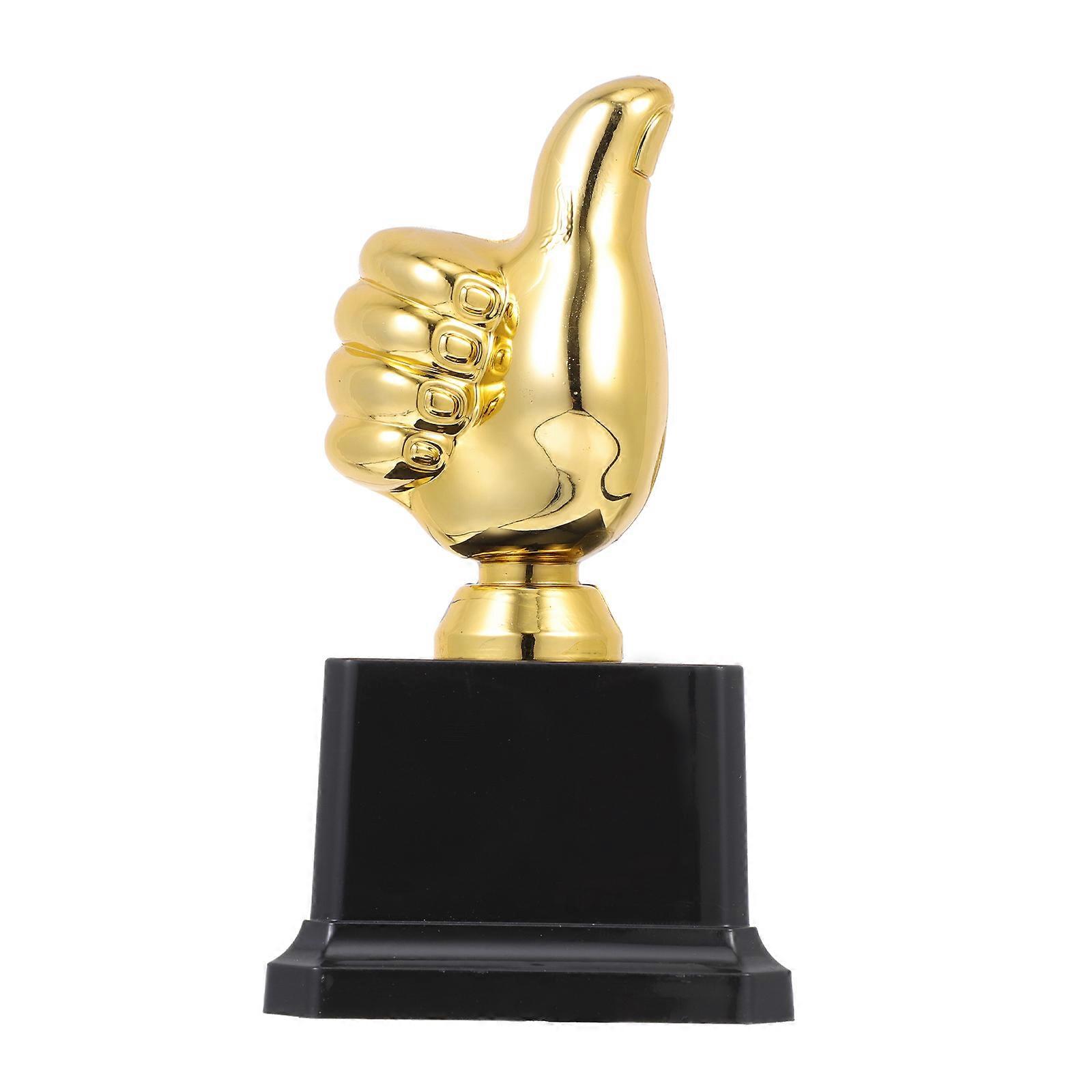 Awesome Thumb Trophy Plastic Children Trophy for Decor 1Pcs