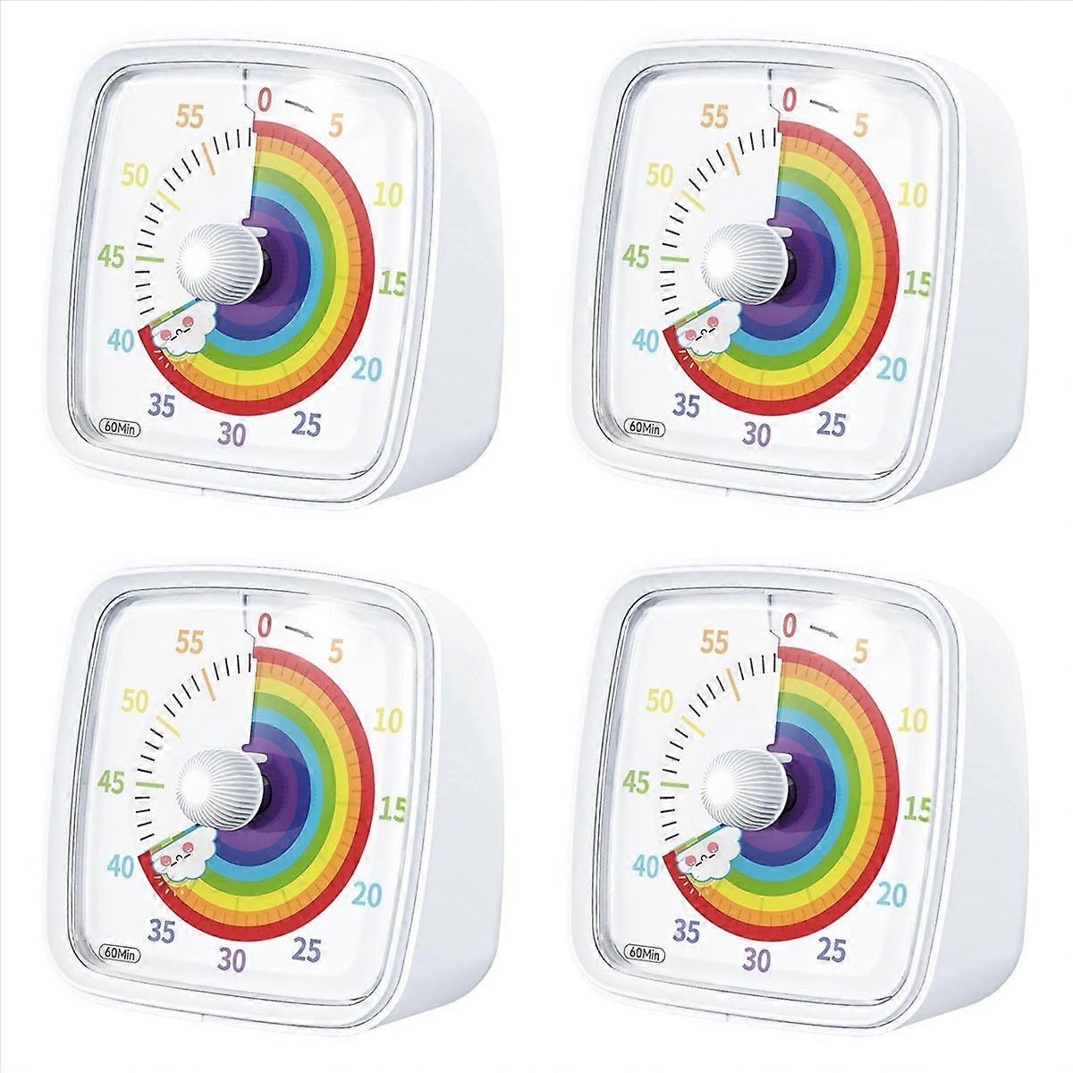 60-Minute Visual Timer with Night Light, Countdown Timer, White