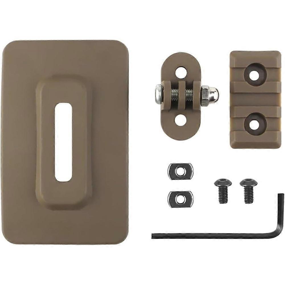 Portable Tactical Helmet Accessory Quick Mount Plate with Magic Hook and Multiple Fixing Components