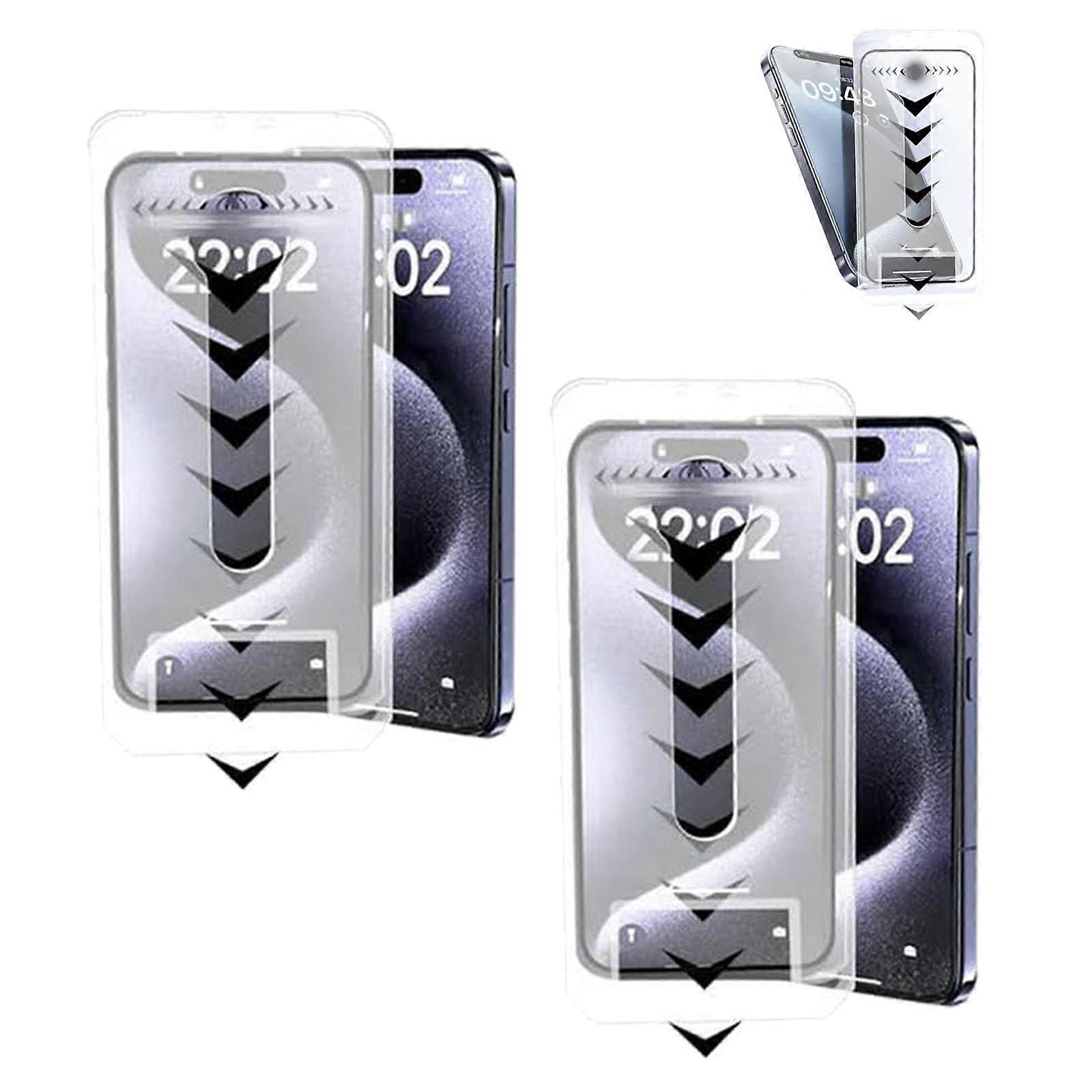 Screen Protector 2 Pack HD Clear Tempered Glass Bubble Easy Install for Samsung S23