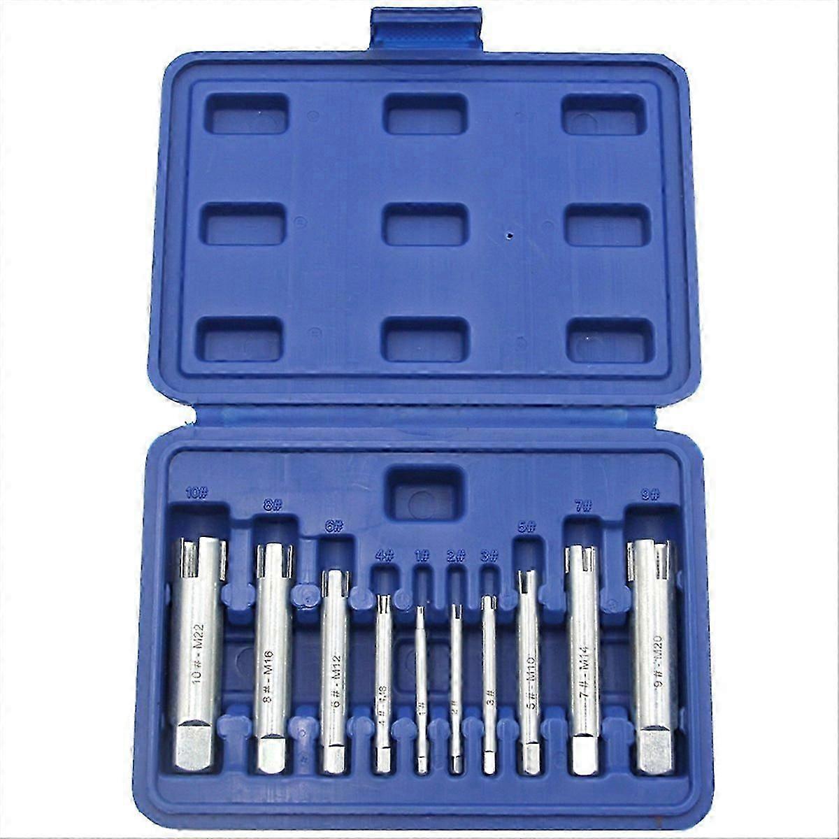 Durable 10pc Broken Head Tap Extractor -M22 Hand Thread Extractor Broken Thread Tapping Counter Thread Tap T Home Use