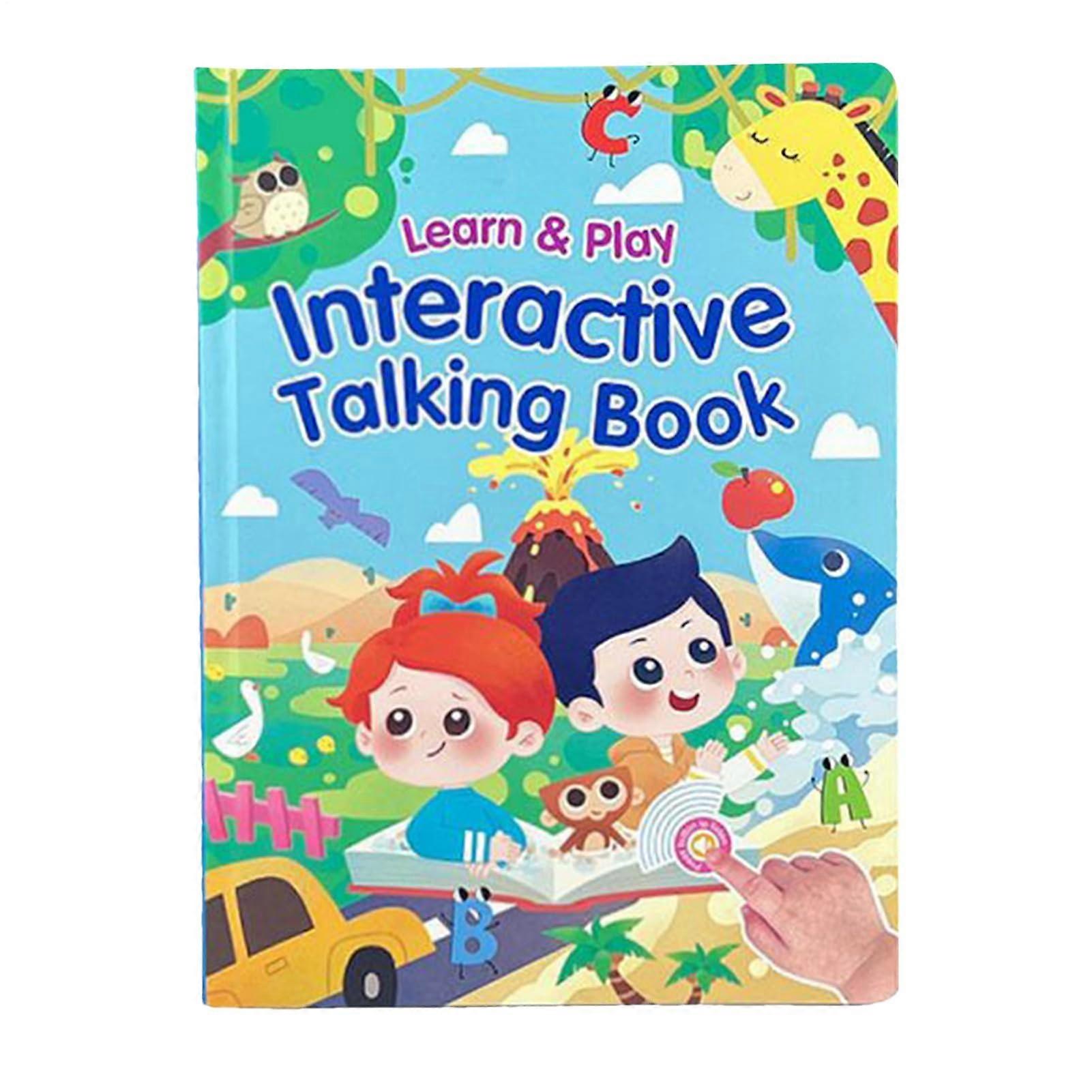 Interactive Talking Book for Toddlers with Audio, 260 Words, 14 Themes, Speech Development Aid