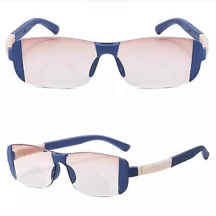 Reading Glasses Progressive Bifocal 3.0 Blue Light Blocking Computer Readers for Presbyopia