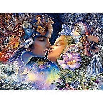 1000 Piece Wooden Jigsaw Puzzle for Adults with Precise Interlocking Fit and Low Glare Linen Finish