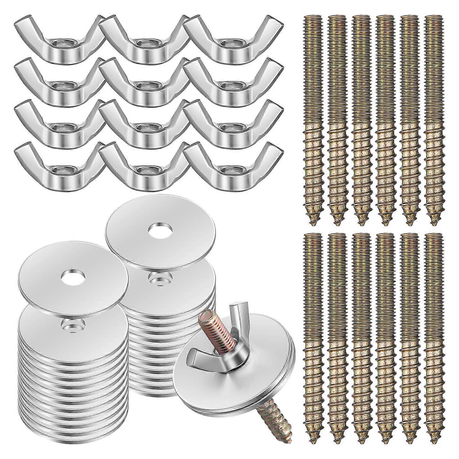 Birdcage Mount Hardware Screws for Fixation 12Sets Perch Accessories