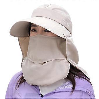 Wide Brim Sun Hat - Versatile UPF 50 Protective Bucket Hat, One Size(Khaki)