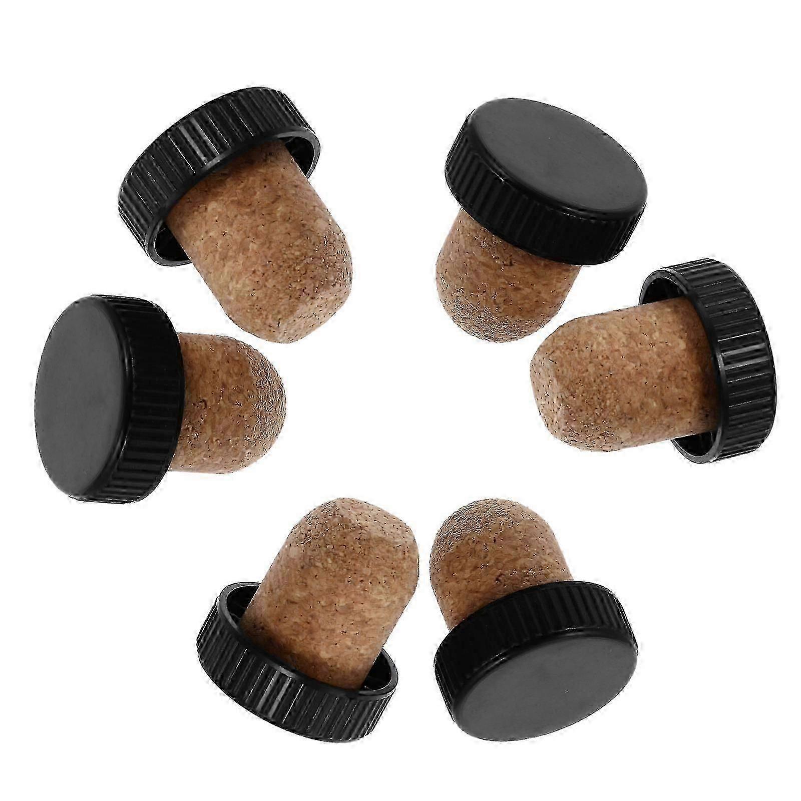 Beverage Cork Seal for Red Bottles 6Pcs