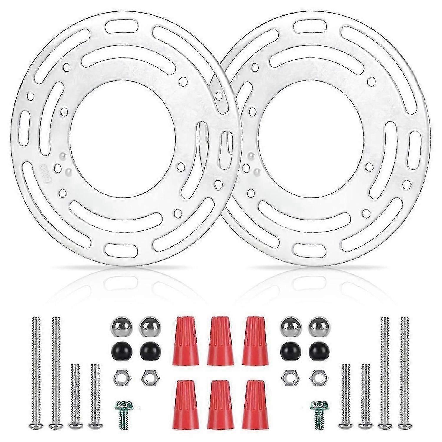 2 Pack Light Fixture Mounting Brackets, Ceiling Light Mounting Plate, Wall Light Mount Blocks with S