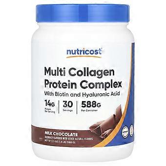 Nutricost, Multi Collageen Proteïne Complex, Melkchocolade, 588 g