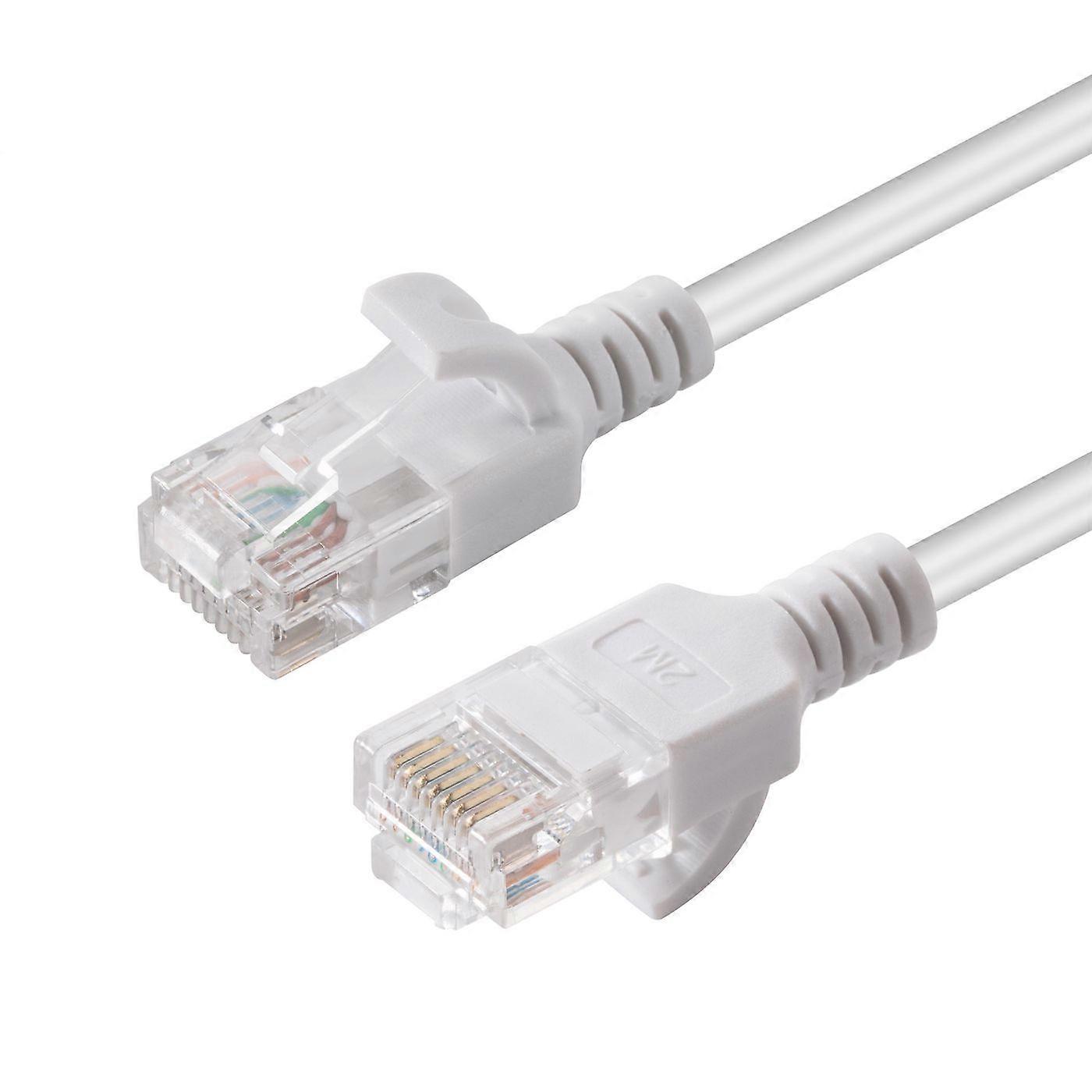 MicroConnect CAT6a U/UTP SLIM Network Cable 1.5m White