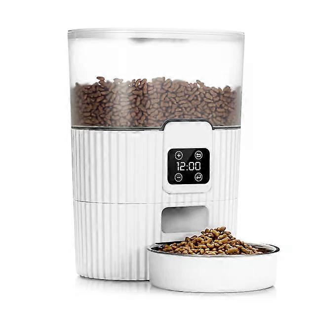 Automatic Cat Feeder, Pet Food Dispenser with Programmable Timer, 1-6 Me