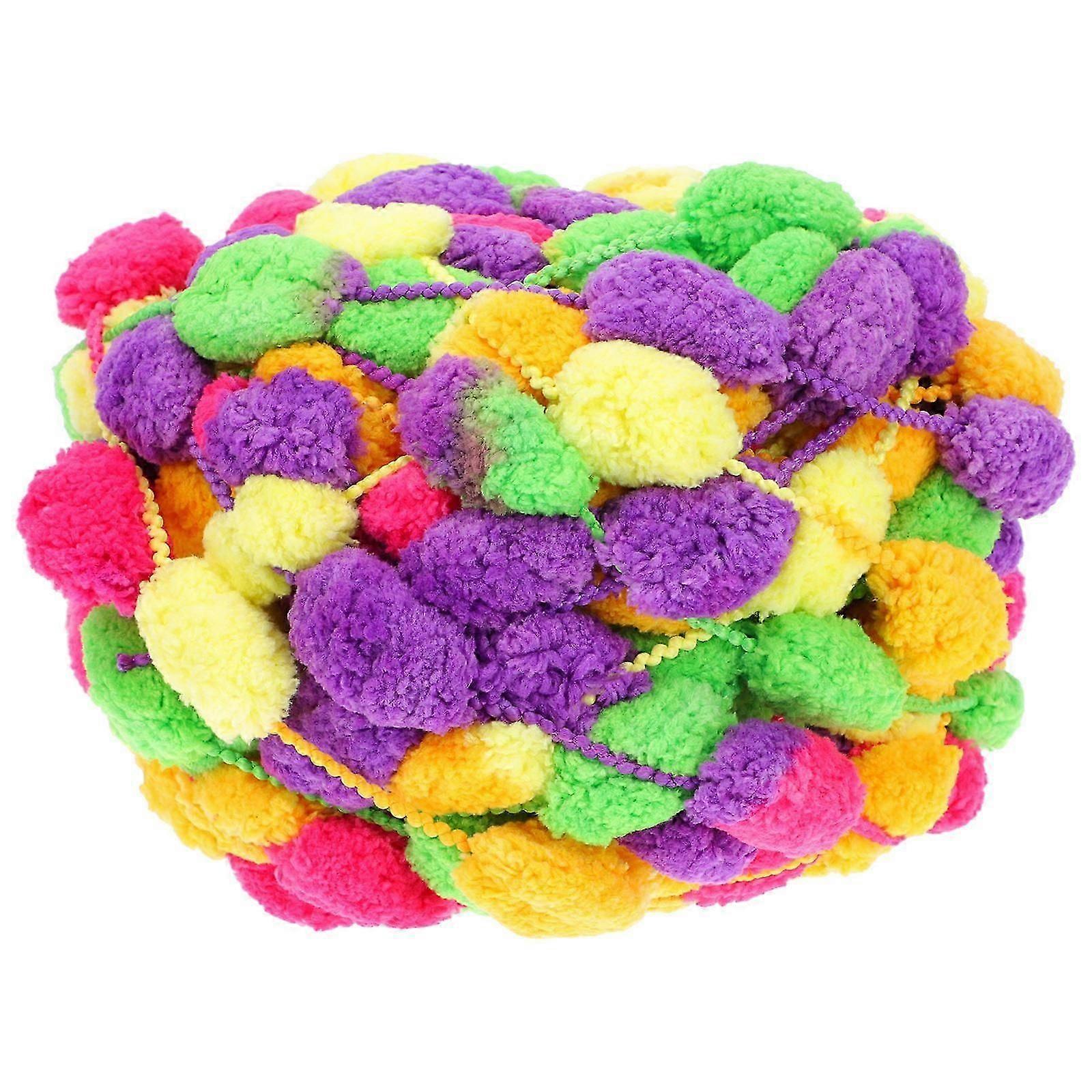 Hilo de lana multicolor para tejer a mano, 1 rollo.