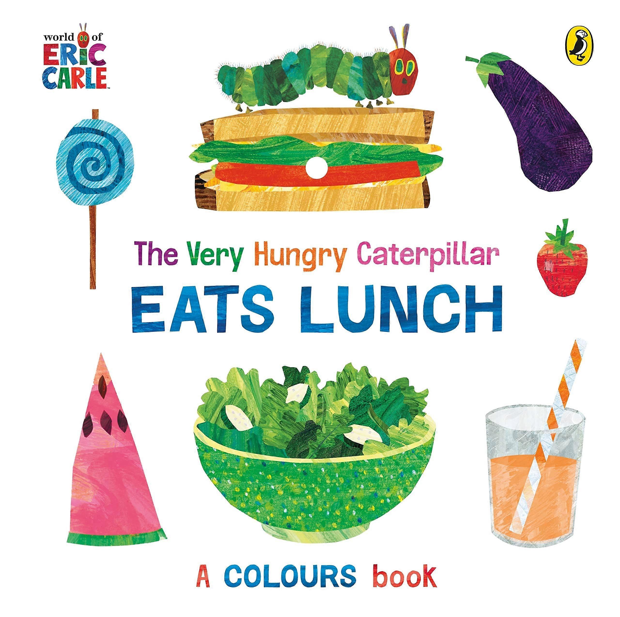 The very hungry caterpillar eats lunch