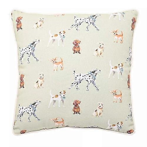 Wildlife Dog Print Filled Cushion