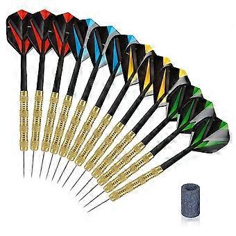 Set mit 12 Stück Stahlspitzen-Darts, nicht leicht zu brechen und zu biegen Beruf 14g Metall-Stahlspitzen-Darts mit Kunststoffschaft