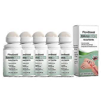 1–5 Stück Ödem-Drainage-Kräutermassage-Roll-On für Beine und Füße – natürliche Linderung bei Schwellungen, Muskelkater und Müdigkeit, tragbar für unterwegs