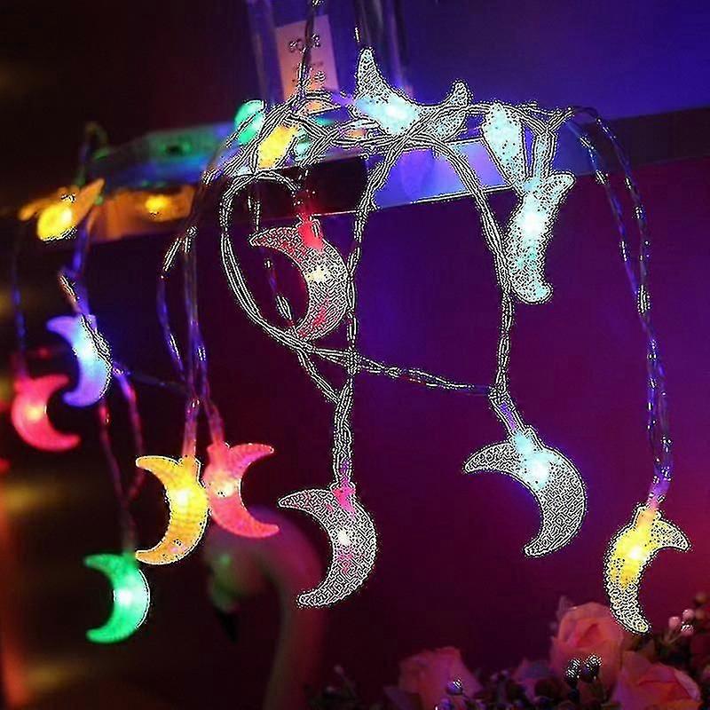 Ramadan Mubarak Moon Led String Lights