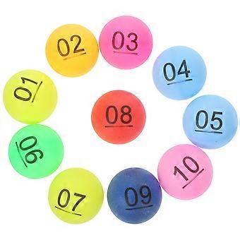 10pcs Lottery Balls Numbered Balls Lottery Balls Table Tennis Balls Party Supplies