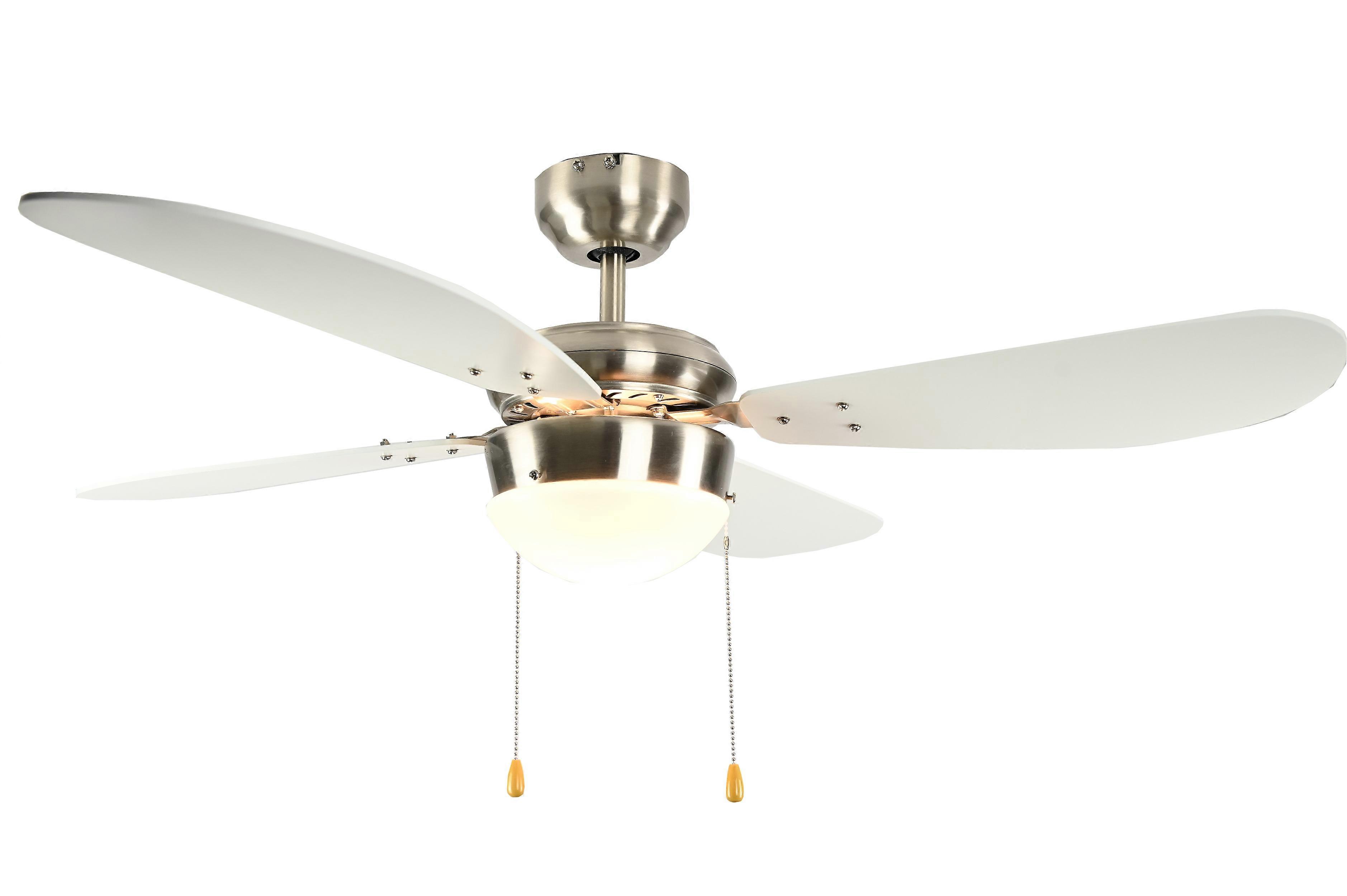 Plafondventilator Classic 105 cm nikkel / wit