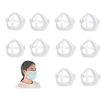 3D Mask Bracket 10 Pack for Adults Lipstick Protection Insert with Enhanced Breathing Space Summer Comfort