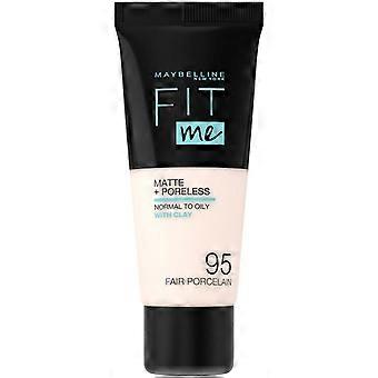 Maybelline, Fit Me Matte + Poreless, Flytende Foundation, 95, Fair Porselen, 30 ml