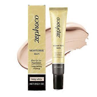 2pcsIvory White Concealer Foundation, Natural Concealment, Light and Skin - Fitting, Clear Makeup, Glossy and Three - Dimensional Makeup Effect