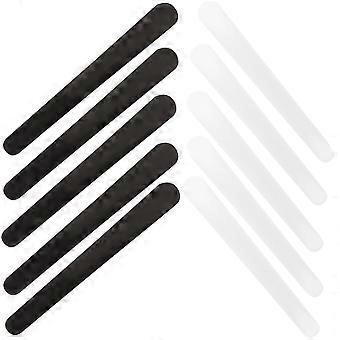 10pcs Makeup Frosted Tip Spatula Cosmetic Mask Spatula for Mixing and Sampling Facial Mask(White and Black)