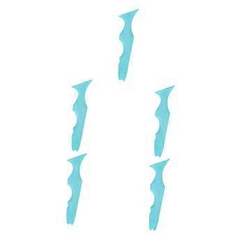 5pcs Silicone Eyeliner Stencil Tool and Makeup Shield for Reusable Eye and Lip Application