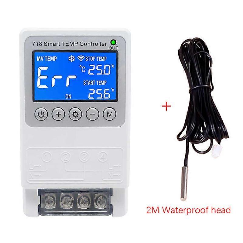 WiFi Temperature Controller with Probe, Programmable and Precise Control, 220V 10A