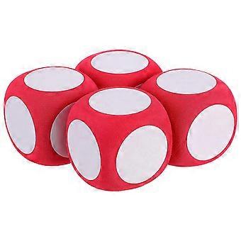 4Pcs DIY Game Dice Grande Dados Sala de Aula Gravável Dados Decorativos Blank Dice Material Educacional