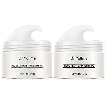 2 STÜCKE NEUE Mitesser Entferner Creme Papier Pflanze Pore Streifen Nase Akne Reinigung