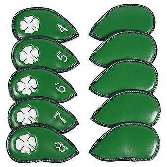 Golf Head Covers Iron Covers compatible with Golf Clubs Leather Golf Head Protector