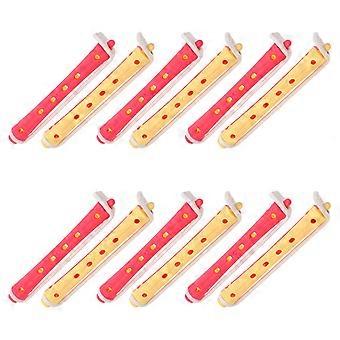 12pcs  Curling Perm Rods Women Hair Rollers Portable Hair Curlers Hair Perm Rods