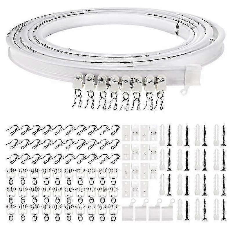 Flexible 1 - 5 Meters Bendable Ceiling Curtain Track