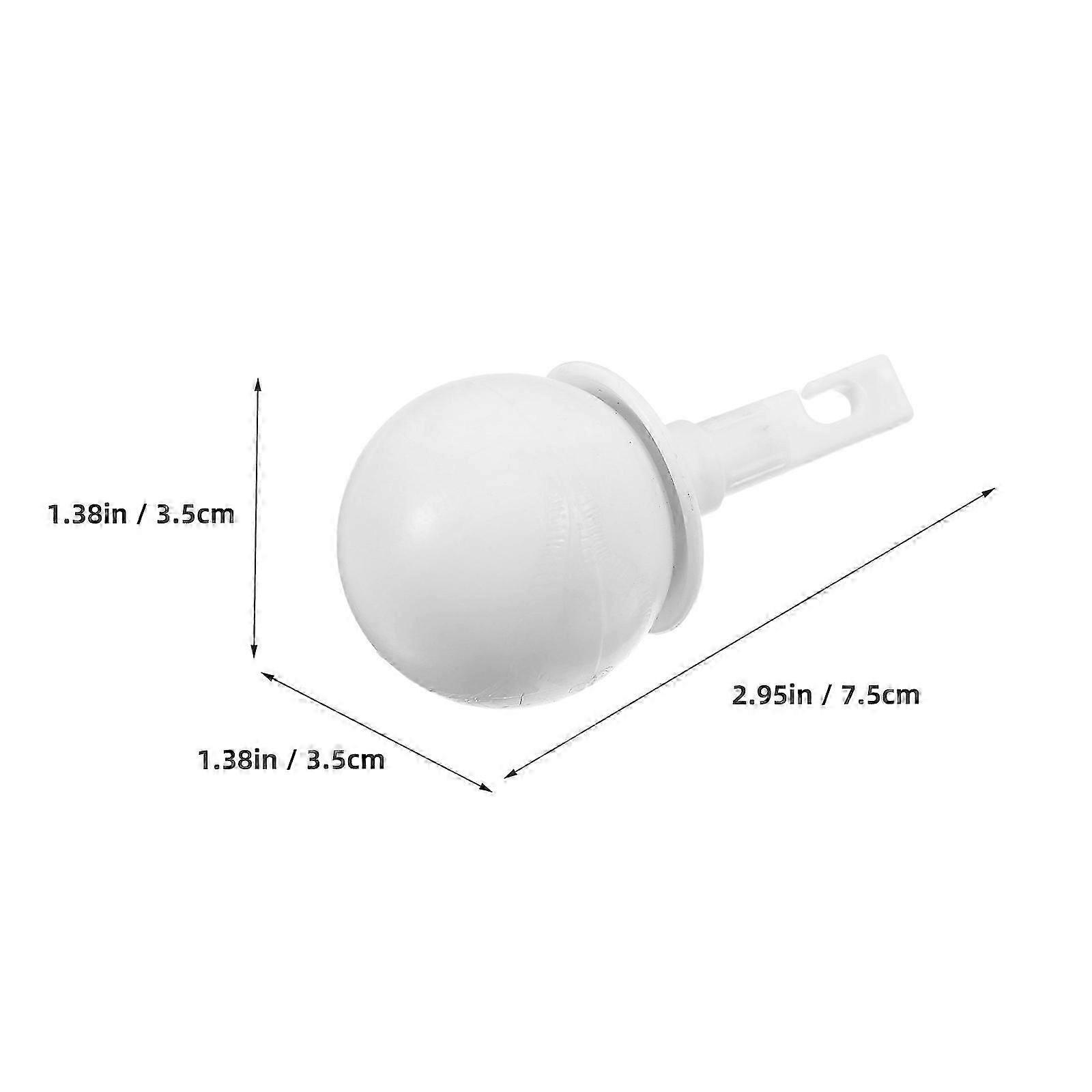 Blind Cane Props Hook Type Rolling Cane Tip for Replace Plastic White