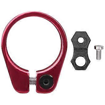 31,8 / 34,9 mm alumiiniseoksesta valmistettu ultrakevyt pyörän istuimen putken lukkopidike polkupyörän satulatolpan puristin (punainen31,8 mm) YMQX)