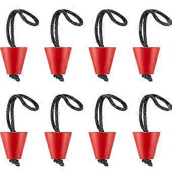8 stück Universal Kajak Attika Stecker Kit Silikon Attika Stecker Ablauf Löcher Stopper Bung Mit Lanyard