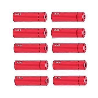 10PCS 5mm Bike Brake Cable End Tips Compatible with MTB Road Bicycle Red