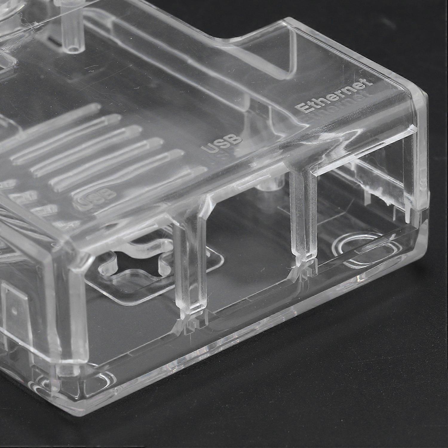 Enclosure for Raspberry Pi 4 Model B ABS Case Microcomputer Cooling Shell with Non Slip Mat