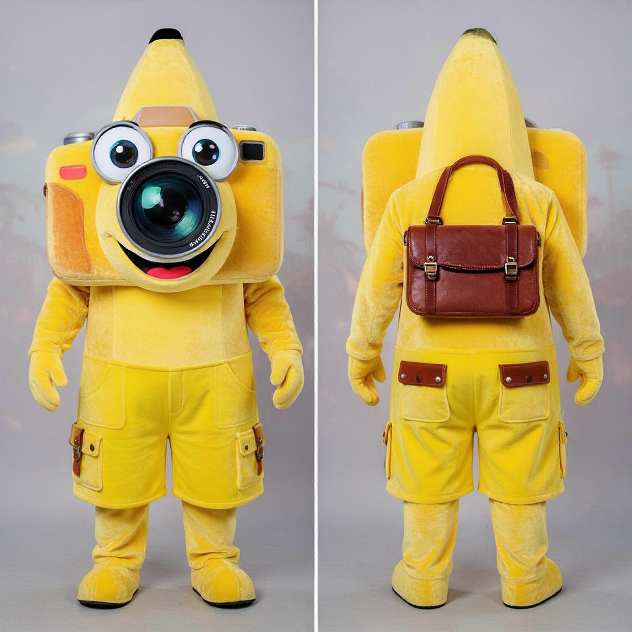 MASTICOT Bright Yellow Cheerful Camera Mascot
