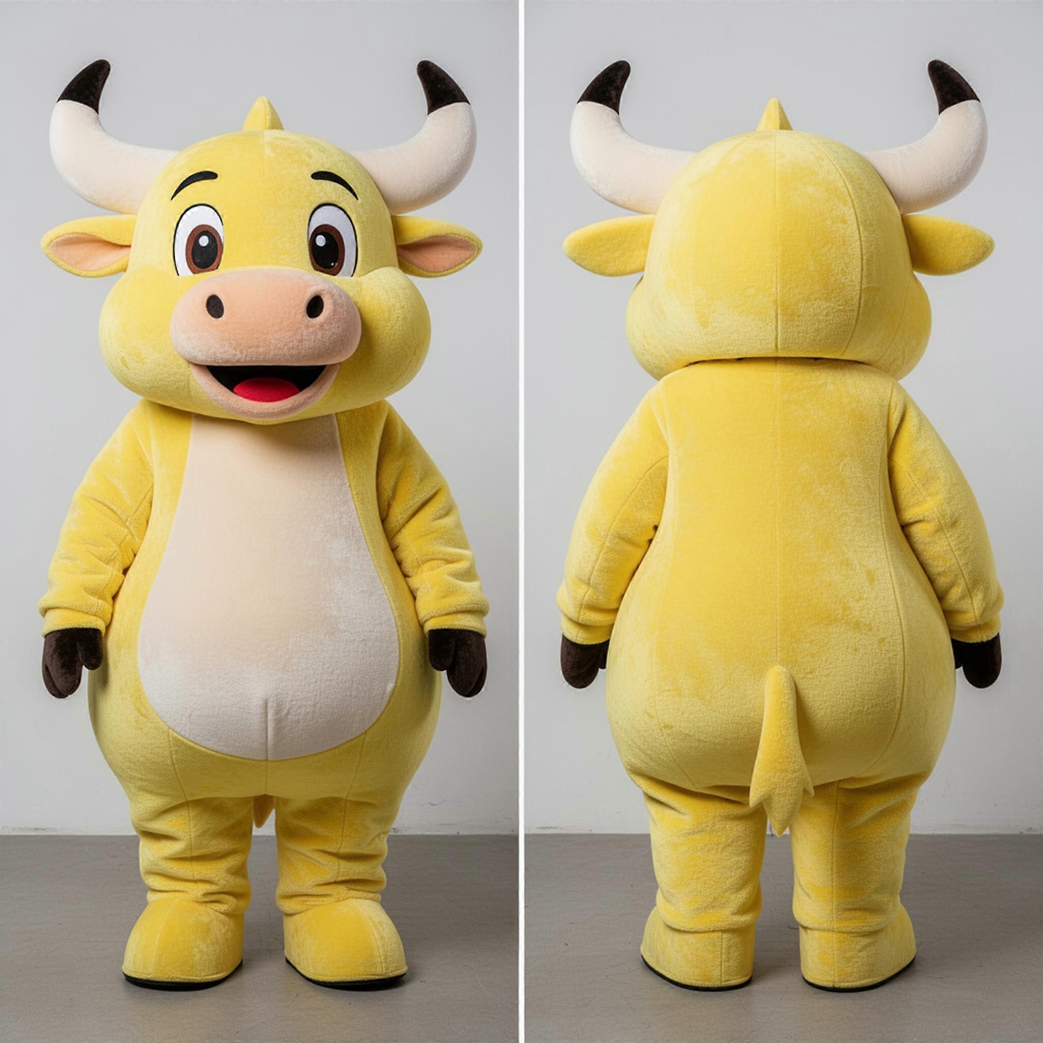 MASTICOT Lemon Yellow Padded Bull Mascot