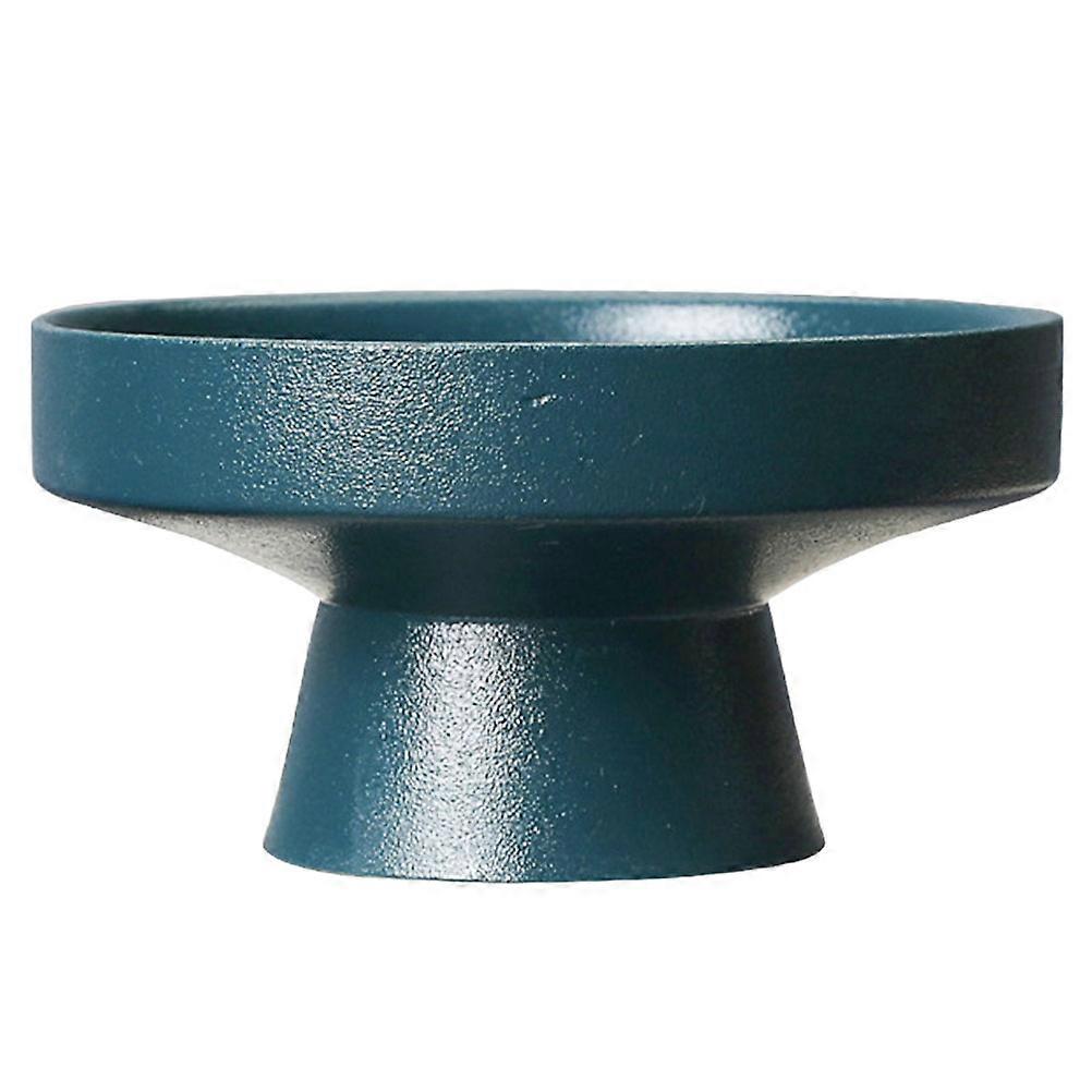 Ceramic Fruit Serving Dark Green High Base Snacks Tray for Storage