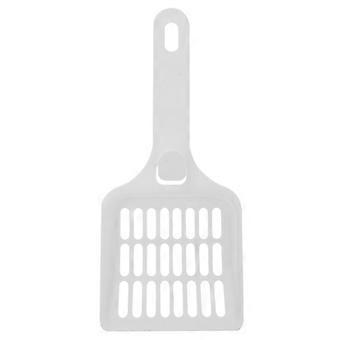 R8 Pet Litter Scooper White Plastic for Cat Waste Cleaning 2Pcs
