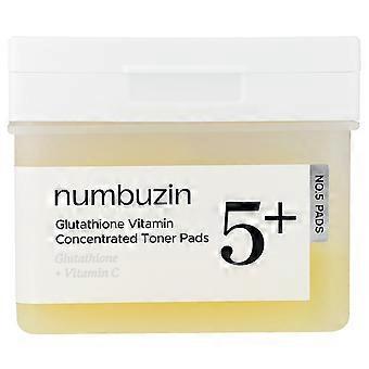 Numbuzin, dischetti tonificanti concentrati al glutatione n. 5, 70 dischetti, 180 ml (6,08 fl oz)