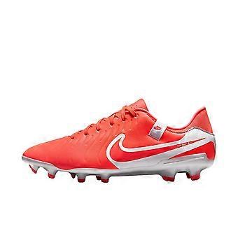 Nike Tiempo Legend 10 Bekväma MG Multi Ground FG Fast Ground Konstgräs Dämpande Fotbollsskor Unisex Röd DV4337-800