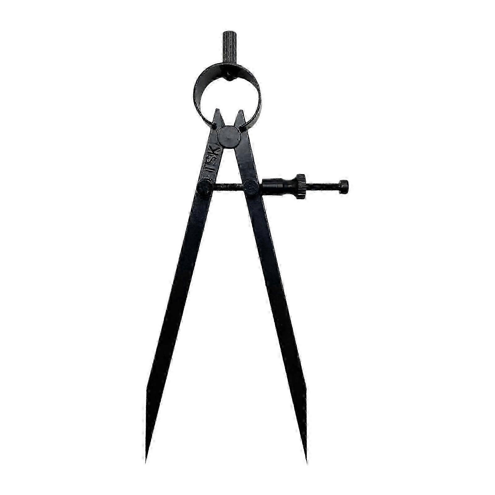 Lockable Metal Precision Divider Compass with Fine Point Scriber compatible with Jewelry Design, Technical Drafting & Circle Drawing